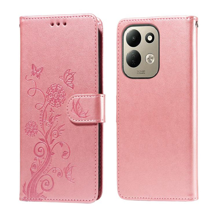 Funda de cuero para teléfono con diseño de flores de mariposa en relieve, For Redmi 15a 5G, For Redmi Turbo 5 Max 5G / Poco X8 Pro Max 5G, For Redmi Turbo 5 5G / Poco X8 Pro 5G, For Redmi Note 15 Pro+ 5G 163.3mm / Poco M8 Pro 5G                        ...