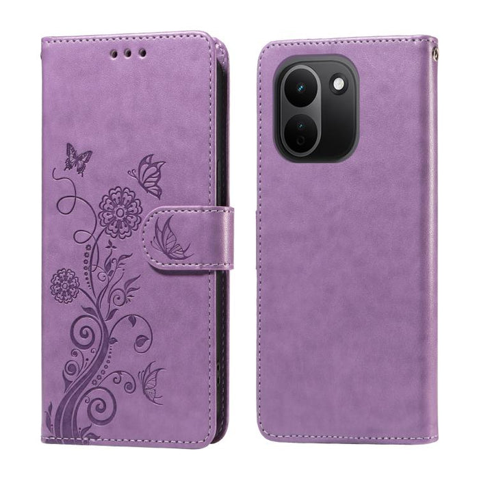 Funda de cuero para teléfono con diseño de flores de mariposa en relieve, For Redmi 15a 5G, For Redmi Turbo 5 Max 5G / Poco X8 Pro Max 5G, For Redmi Turbo 5 5G / Poco X8 Pro 5G, For Redmi Note 15 Pro+ 5G 163.3mm / Poco M8 Pro 5G                        ...