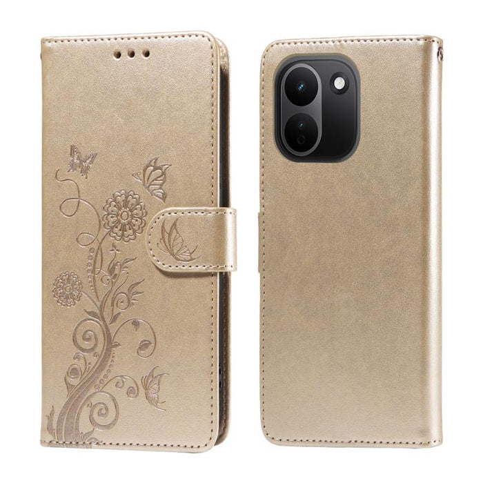 Funda de cuero para teléfono con diseño de flores de mariposa en relieve, For Redmi 15a 5G, For Redmi Turbo 5 Max 5G / Poco X8 Pro Max 5G, For Redmi Turbo 5 5G / Poco X8 Pro 5G, For Redmi Note 15 Pro+ 5G 163.3mm / Poco M8 Pro 5G                        ...