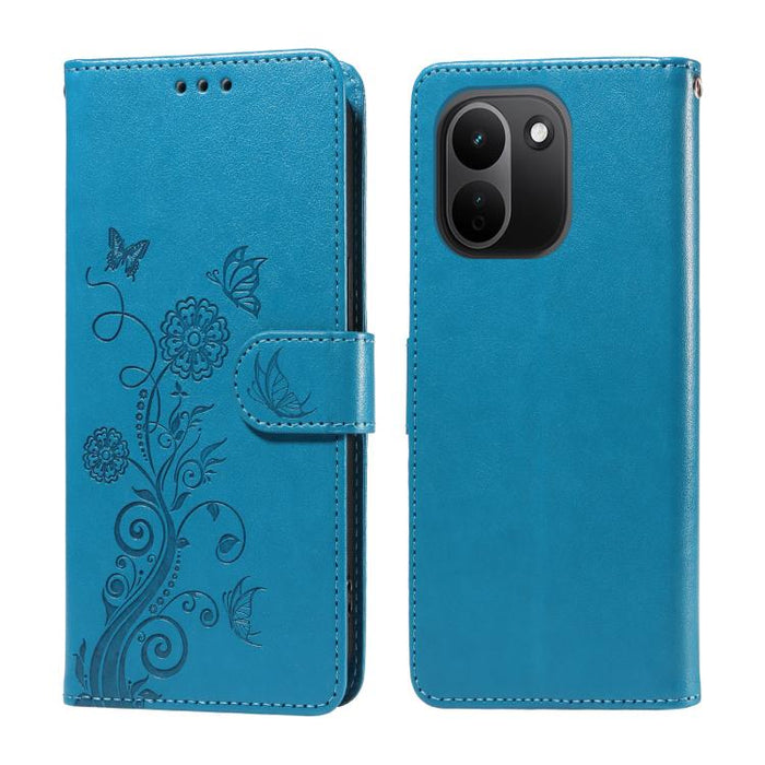 Funda de cuero para teléfono con diseño de flores de mariposa en relieve, For Redmi 15a 5G, For Redmi Turbo 5 Max 5G / Poco X8 Pro Max 5G, For Redmi Turbo 5 5G / Poco X8 Pro 5G, For Redmi Note 15 Pro+ 5G 163.3mm / Poco M8 Pro 5G                        ...