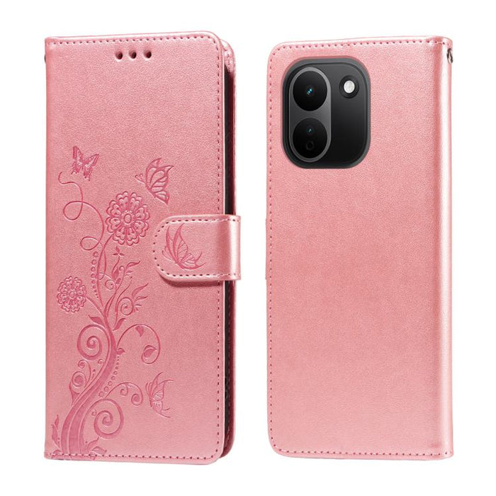 Funda de cuero para teléfono con diseño de flores de mariposa en relieve, For Redmi 15a 5G, For Redmi Turbo 5 Max 5G / Poco X8 Pro Max 5G, For Redmi Turbo 5 5G / Poco X8 Pro 5G, For Redmi Note 15 Pro+ 5G 163.3mm / Poco M8 Pro 5G                        ...