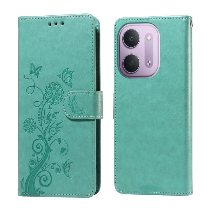 Funda de cuero para teléfono con diseño de flores de mariposa en relieve, For Redmi 15a 5G, For Redmi Turbo 5 Max 5G / Poco X8 Pro Max 5G, For Redmi Turbo 5 5G / Poco X8 Pro 5G, For Redmi Note 15 Pro+ 5G 163.3mm / Poco M8 Pro 5G                        ...
