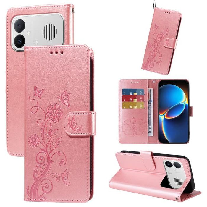 Funda de cuero para teléfono con diseño de flores de mariposa en relieve, For Redmi 15a 5G, For Redmi Turbo 5 Max 5G / Poco X8 Pro Max 5G, For Redmi Turbo 5 5G / Poco X8 Pro 5G, For Redmi Note 15 Pro+ 5G 163.3mm / Poco M8 Pro 5G                        ...