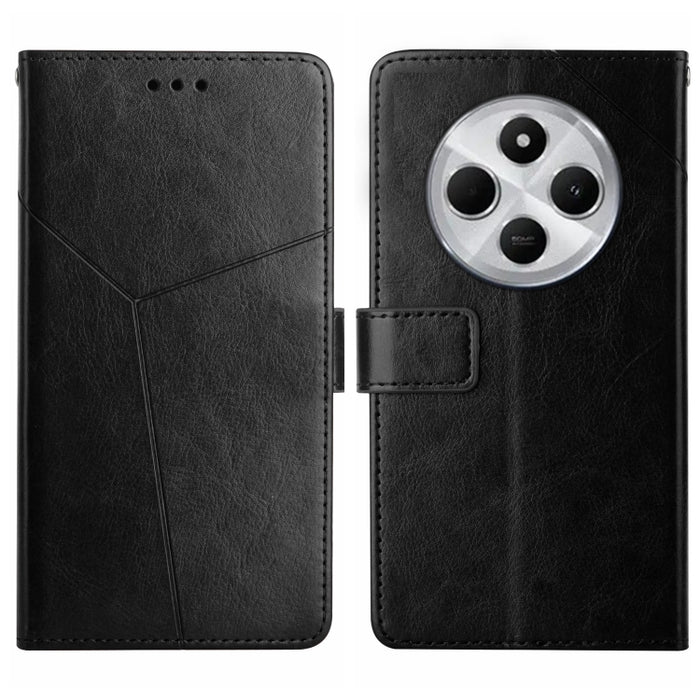 Funda de cuero para teléfono con tapa y patrón en forma de Y, For Redmi A7 Pro 171mm / Poco C85x 5G, For Redmi Note 15 Pro+ 5G Global 163.3mm, For Redmi Note 15 5G Global 164mm, For Redmi Note 15 Pro 4G Global 163.2mm                                   ...