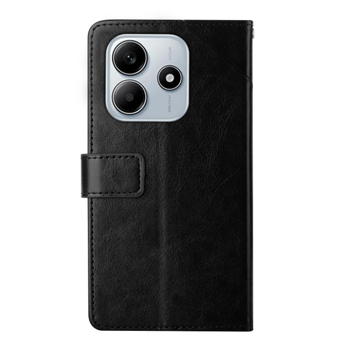 Funda de cuero para teléfono con tapa y patrón en forma de Y, For Redmi Note 14 5G, For Redmi Note 14 Pro+ 5G, For Redmi 14C 4G