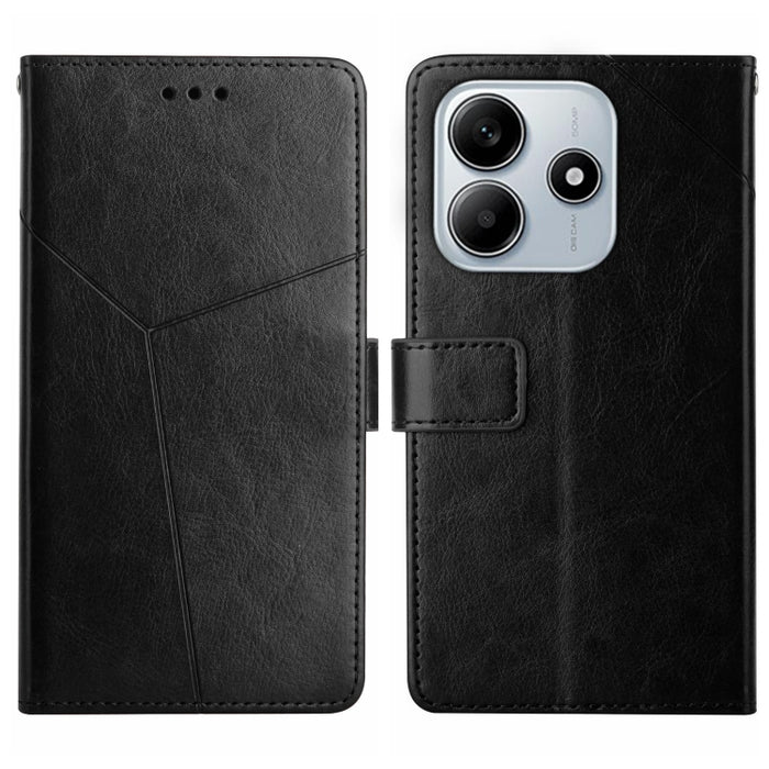 Funda de cuero para teléfono con tapa y patrón en forma de Y, For Redmi A7 Pro 171mm / Poco C85x 5G, For Redmi Note 15 Pro+ 5G Global 163.3mm, For Redmi Note 15 5G Global 164mm, For Redmi Note 15 Pro 4G Global 163.2mm                                   ...