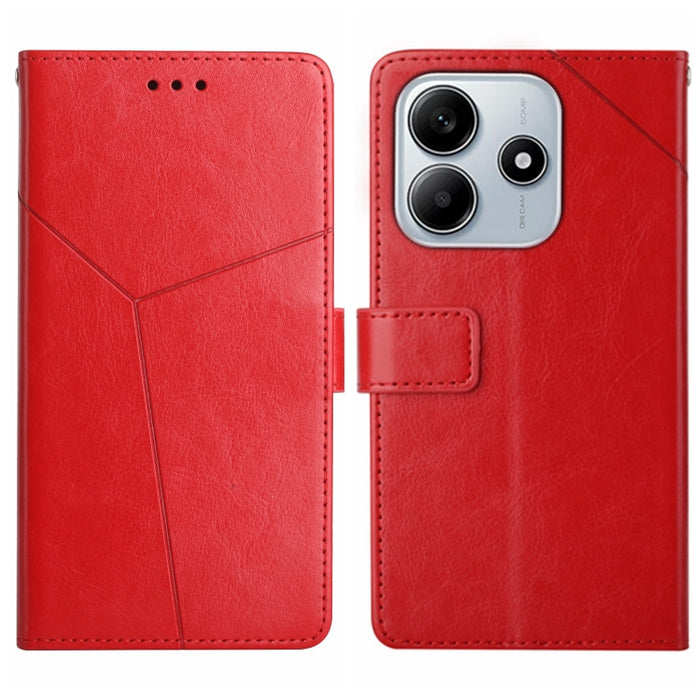 Funda de cuero para teléfono con tapa y patrón en forma de Y, For Redmi A7 Pro 171mm / Poco C85x 5G, For Redmi Note 15 Pro+ 5G Global 163.3mm, For Redmi Note 15 5G Global 164mm, For Redmi Note 15 Pro 4G Global 163.2mm                                   ...