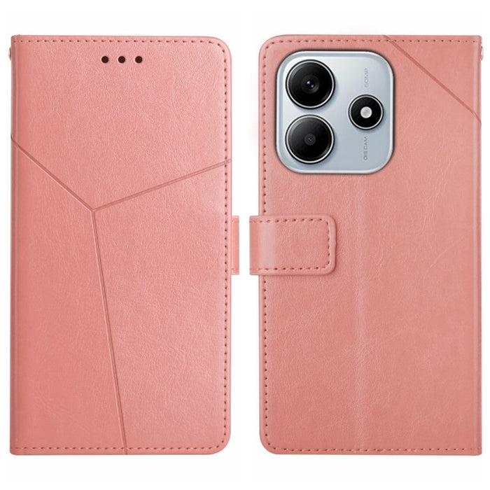 Funda de cuero para teléfono con tapa y patrón en forma de Y, For Redmi A7 Pro 171mm / Poco C85x 5G, For Redmi Note 15 Pro+ 5G Global 163.3mm, For Redmi Note 15 5G Global 164mm, For Redmi Note 15 Pro 4G Global 163.2mm                                   ...