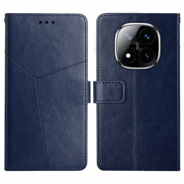 Funda de cuero para teléfono con tapa y patrón en forma de Y, For Redmi A7 Pro 171mm / Poco C85x 5G, For Redmi Note 15 Pro+ 5G Global 163.3mm, For Redmi Note 15 5G Global 164mm, For Redmi Note 15 Pro 4G Global 163.2mm                                   ...