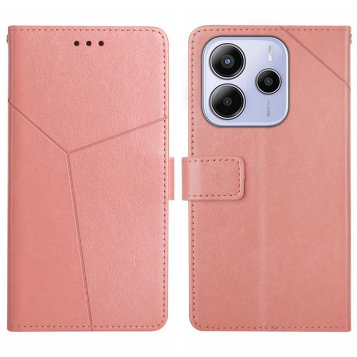 Funda de cuero para teléfono con tapa y patrón en forma de Y, For Redmi A7 Pro 171mm / Poco C85x 5G, For Redmi Note 15 Pro+ 5G Global 163.3mm, For Redmi Note 15 5G Global 164mm, For Redmi Note 15 Pro 4G Global 163.2mm                                   ...