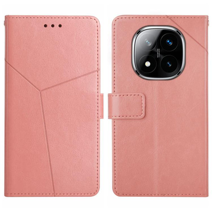Funda de cuero para teléfono con tapa y patrón en forma de Y, For Redmi A7 Pro 171mm / Poco C85x 5G, For Redmi Note 15 Pro+ 5G Global 163.3mm, For Redmi Note 15 5G Global 164mm, For Redmi Note 15 Pro 4G Global 163.2mm                                   ...