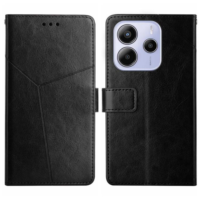 Funda de cuero para teléfono con tapa y patrón en forma de Y, For Redmi A7 Pro 171mm / Poco C85x 5G, For Redmi Note 15 Pro+ 5G Global 163.3mm, For Redmi Note 15 5G Global 164mm, For Redmi Note 15 Pro 4G Global 163.2mm                                   ...