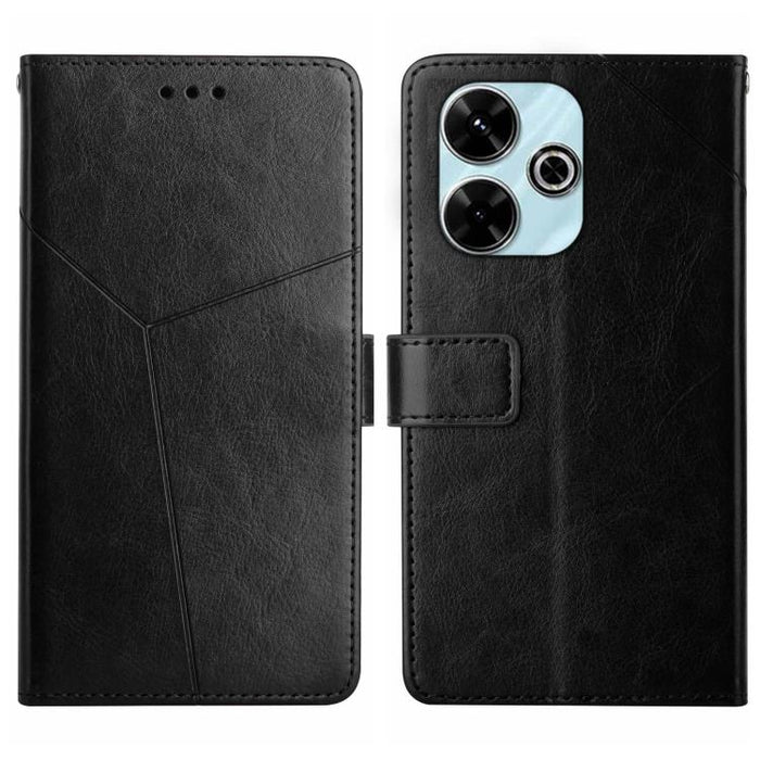 Funda de cuero para teléfono con tapa y patrón en forma de Y, For Redmi A7 Pro 171mm / Poco C85x 5G, For Redmi Note 15 Pro+ 5G Global 163.3mm, For Redmi Note 15 5G Global 164mm, For Redmi Note 15 Pro 4G Global 163.2mm                                   ...