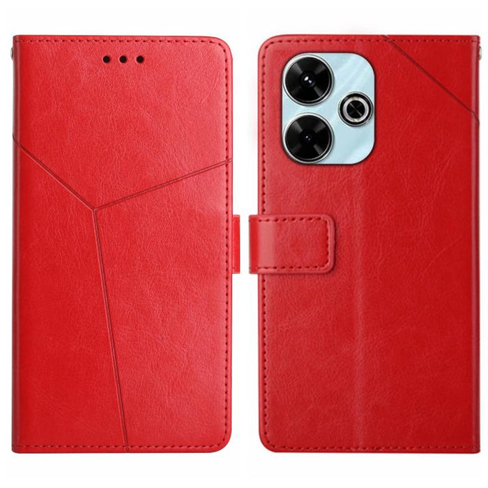 Funda de cuero para teléfono con tapa y patrón en forma de Y, For Redmi A7 Pro 171mm / Poco C85x 5G, For Redmi Note 15 Pro+ 5G Global 163.3mm, For Redmi Note 15 5G Global 164mm, For Redmi Note 15 Pro 4G Global 163.2mm                                   ...
