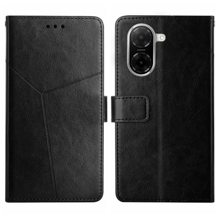 Funda de cuero para teléfono con tapa y patrón en forma de Y, For Redmi A7 Pro 171mm / Poco C85x 5G, For Redmi Note 15 Pro+ 5G Global 163.3mm, For Redmi Note 15 5G Global 164mm, For Redmi Note 15 Pro 4G Global 163.2mm                                   ...