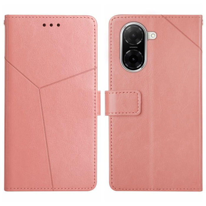 Funda de cuero para teléfono con tapa y patrón en forma de Y, For Redmi A7 Pro 171mm / Poco C85x 5G, For Redmi Note 15 Pro+ 5G Global 163.3mm, For Redmi Note 15 5G Global 164mm, For Redmi Note 15 Pro 4G Global 163.2mm                                   ...