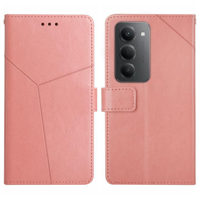 Funda de cuero para teléfono con tapa y patrón en forma de Y, For Redmi A7 Pro 171mm / Poco C85x 5G, For Redmi Note 15 Pro+ 5G Global 163.3mm, For Redmi Note 15 5G Global 164mm, For Redmi Note 15 Pro 4G Global 163.2mm                                   ...