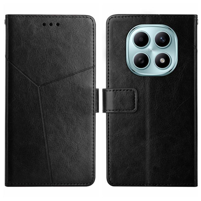 Funda de cuero para teléfono con tapa y patrón en forma de Y, For Redmi A7 Pro 171mm / Poco C85x 5G, For Redmi Note 15 Pro+ 5G Global 163.3mm, For Redmi Note 15 5G Global 164mm, For Redmi Note 15 Pro 4G Global 163.2mm                                   ...