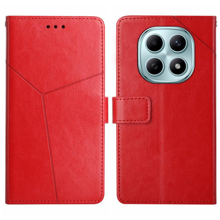 Funda de cuero para teléfono con tapa y patrón en forma de Y, For Redmi A7 Pro 171mm / Poco C85x 5G, For Redmi Note 15 Pro+ 5G Global 163.3mm, For Redmi Note 15 5G Global 164mm, For Redmi Note 15 Pro 4G Global 163.2mm                                   ...