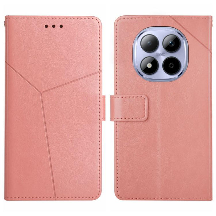 Funda de cuero para teléfono con tapa y patrón en forma de Y, For Redmi A7 Pro 171mm / Poco C85x 5G, For Redmi Note 15 Pro+ 5G Global 163.3mm, For Redmi Note 15 5G Global 164mm, For Redmi Note 15 Pro 4G Global 163.2mm                                   ...