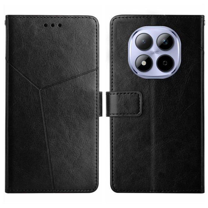 Funda de cuero para teléfono con tapa y patrón en forma de Y, For Redmi A7 Pro 171mm / Poco C85x 5G, For Redmi Note 15 Pro+ 5G Global 163.3mm, For Redmi Note 15 5G Global 164mm, For Redmi Note 15 Pro 4G Global 163.2mm                                   ...