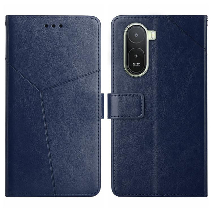 Funda de cuero para teléfono con tapa y patrón en forma de Y, For Redmi A7 Pro 171mm / Poco C85x 5G, For Redmi Note 15 Pro+ 5G Global 163.3mm, For Redmi Note 15 5G Global 164mm, For Redmi Note 15 Pro 4G Global 163.2mm                                   ...