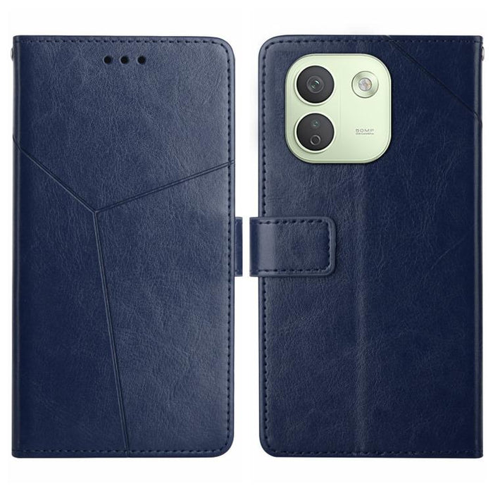 Funda de cuero para teléfono con tapa y patrón en forma de Y, For Redmi A7 Pro 171mm / Poco C85x 5G, For Redmi Note 15 Pro+ 5G Global 163.3mm, For Redmi Note 15 5G Global 164mm, For Redmi Note 15 Pro 4G Global 163.2mm                                   ...
