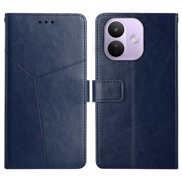 Funda de cuero para teléfono con tapa y patrón en forma de Y, For Redmi A7 Pro 171mm / Poco C85x 5G, For Redmi Note 15 Pro+ 5G Global 163.3mm, For Redmi Note 15 5G Global 164mm, For Redmi Note 15 Pro 4G Global 163.2mm                                   ...