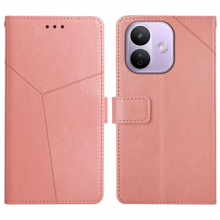 Funda de cuero para teléfono con tapa y patrón en forma de Y, For Redmi A7 Pro 171mm / Poco C85x 5G, For Redmi Note 15 Pro+ 5G Global 163.3mm, For Redmi Note 15 5G Global 164mm, For Redmi Note 15 Pro 4G Global 163.2mm                                   ...