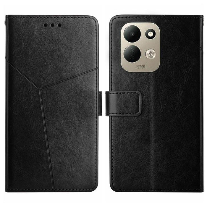 Funda de cuero para teléfono con tapa y patrón en forma de Y, For Redmi A7 Pro 171mm / Poco C85x 5G, For Redmi Note 15 Pro+ 5G Global 163.3mm, For Redmi Note 15 5G Global 164mm, For Redmi Note 15 Pro 4G Global 163.2mm                                   ...