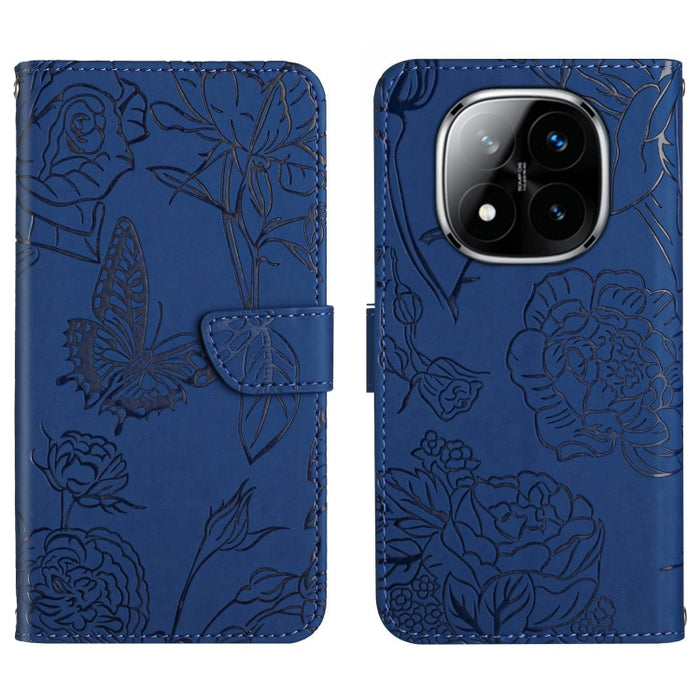 Funda de cuero con tapa para teléfono con relieve de mariposa y tacto de piel, For Redmi A7 Pro 171mm / Poco C85x 5G, For Redmi Note 15 Pro+ 5G Global 163.3mm, For Redmi Note 15 5G Global 164mm, For Redmi Note 15 Pro 4G Global 163.2mm                  ...