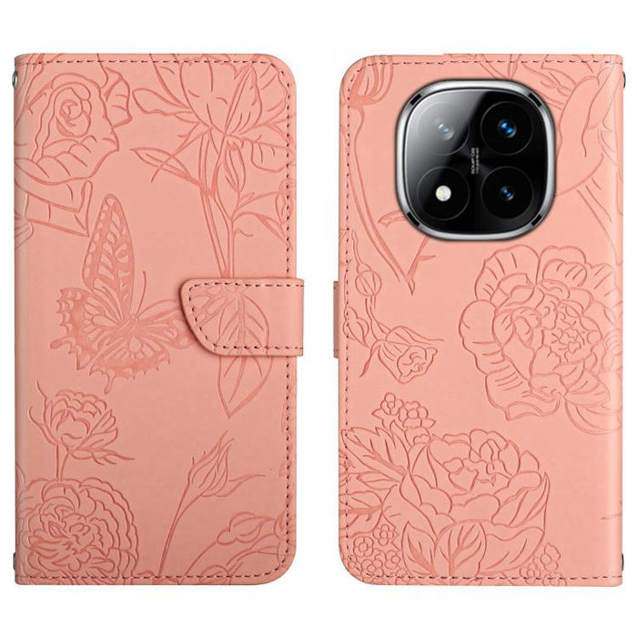 Funda de cuero con tapa para teléfono con relieve de mariposa y tacto de piel, For Redmi A7 Pro 171mm / Poco C85x 5G, For Redmi Note 15 Pro+ 5G Global 163.3mm, For Redmi Note 15 5G Global 164mm, For Redmi Note 15 Pro 4G Global 163.2mm                  ...