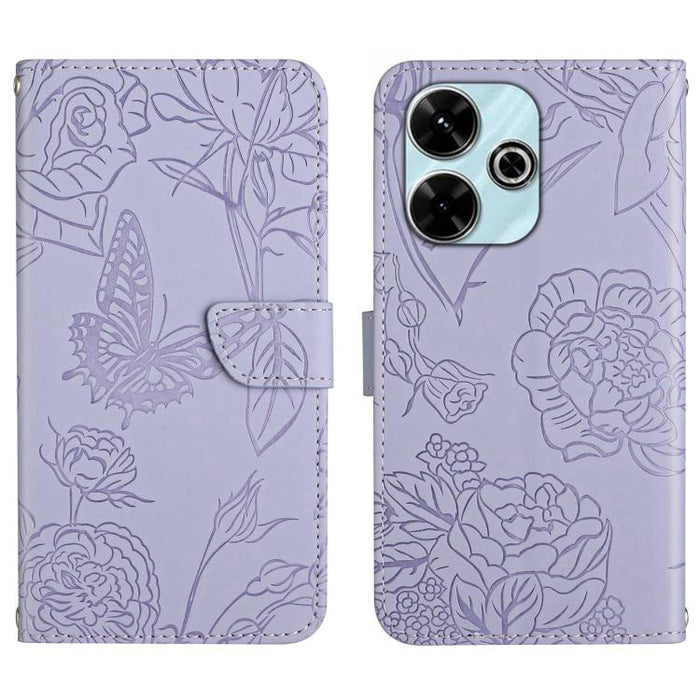 Funda de cuero con tapa para teléfono con relieve de mariposa y tacto de piel, For Redmi A7 Pro 171mm / Poco C85x 5G, For Redmi Note 15 Pro+ 5G Global 163.3mm, For Redmi Note 15 5G Global 164mm, For Redmi Note 15 Pro 4G Global 163.2mm                  ...