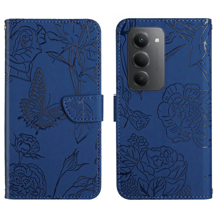 Funda de cuero con tapa para teléfono con relieve de mariposa y tacto de piel, For Redmi A7 Pro 171mm / Poco C85x 5G, For Redmi Note 15 Pro+ 5G Global 163.3mm, For Redmi Note 15 5G Global 164mm, For Redmi Note 15 Pro 4G Global 163.2mm                  ...