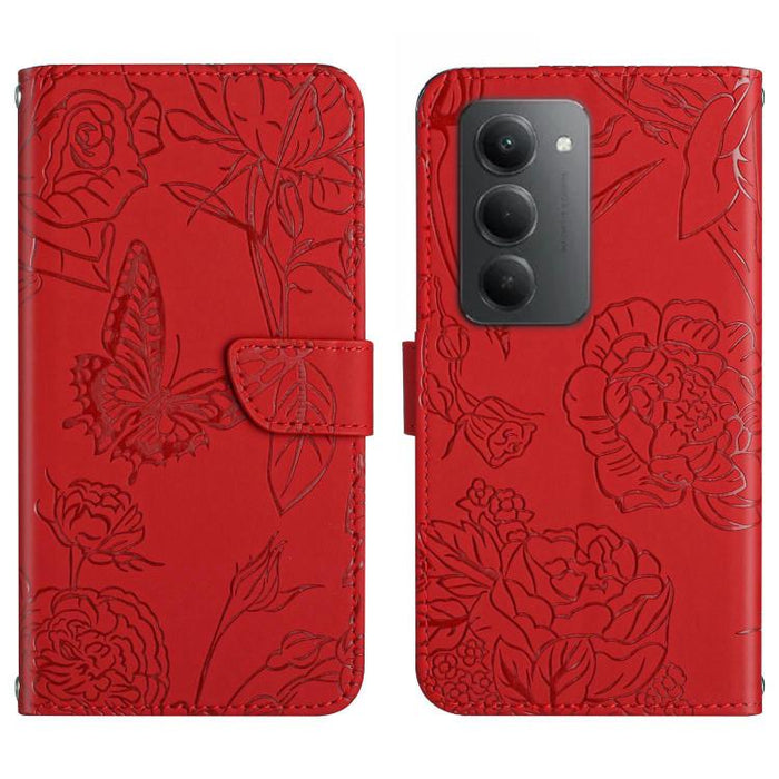 Funda de cuero con tapa para teléfono con relieve de mariposa y tacto de piel, For Redmi A7 Pro 171mm / Poco C85x 5G, For Redmi Note 15 Pro+ 5G Global 163.3mm, For Redmi Note 15 5G Global 164mm, For Redmi Note 15 Pro 4G Global 163.2mm                  ...