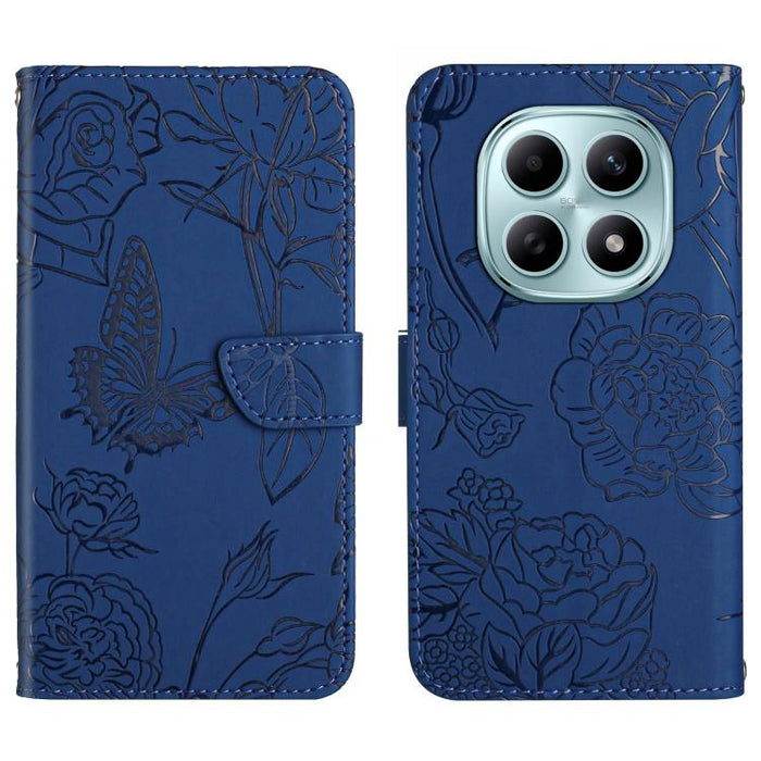 Funda de cuero con tapa para teléfono con relieve de mariposa y tacto de piel, For Redmi A7 Pro 171mm / Poco C85x 5G, For Redmi Note 15 Pro+ 5G Global 163.3mm, For Redmi Note 15 5G Global 164mm, For Redmi Note 15 Pro 4G Global 163.2mm                  ...