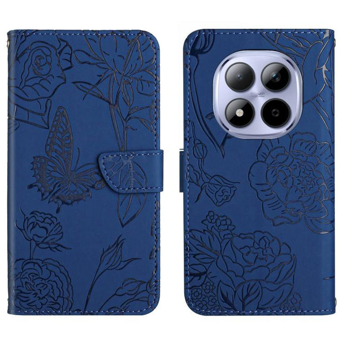 Funda de cuero con tapa para teléfono con relieve de mariposa y tacto de piel, For Redmi A7 Pro 171mm / Poco C85x 5G, For Redmi Note 15 Pro+ 5G Global 163.3mm, For Redmi Note 15 5G Global 164mm, For Redmi Note 15 Pro 4G Global 163.2mm                  ...