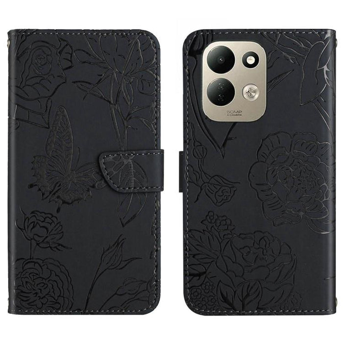 Funda de cuero con tapa para teléfono con relieve de mariposa y tacto de piel, For Redmi A7 Pro 171mm / Poco C85x 5G, For Redmi Note 15 Pro+ 5G Global 163.3mm, For Redmi Note 15 5G Global 164mm, For Redmi Note 15 Pro 4G Global 163.2mm                  ...