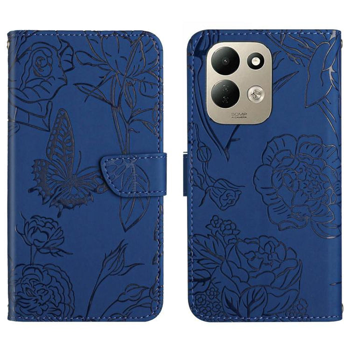 Funda de cuero con tapa para teléfono con relieve de mariposa y tacto de piel, For Redmi A7 Pro 171mm / Poco C85x 5G, For Redmi Note 15 Pro+ 5G Global 163.3mm, For Redmi Note 15 5G Global 164mm, For Redmi Note 15 Pro 4G Global 163.2mm                  ...