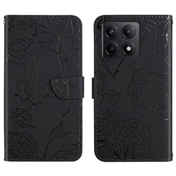 Funda de cuero con tapa para teléfono con relieve de mariposa y tacto de piel, For Xiaomi 17T Pro 5G, For Xiaomi 17T 5G, For Xiaomi Poco X8 Pro 5G, For Xiaomi 17 Pro Max, For Xiaomi 17 Pro, For Xiaomi 17, For Xiaomi Poco M7 4G 169mm, For Xiaomi 15T Pro...
