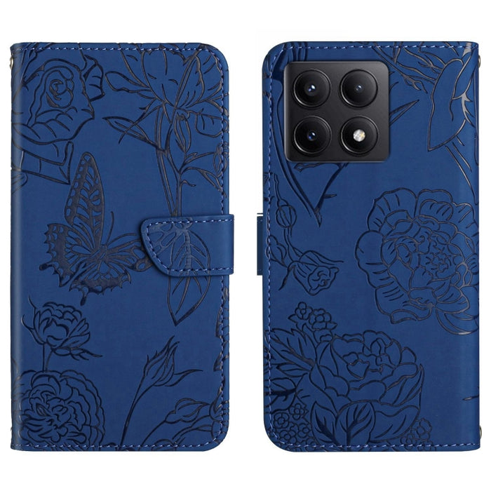 Funda de cuero con tapa para teléfono con relieve de mariposa y tacto de piel, For Xiaomi 17T Pro 5G, For Xiaomi 17T 5G, For Xiaomi Poco X8 Pro 5G, For Xiaomi 17 Pro Max, For Xiaomi 17 Pro, For Xiaomi 17, For Xiaomi Poco M7 4G 169mm, For Xiaomi 15T Pro...