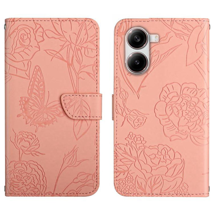 Funda de cuero con tapa para teléfono con relieve de mariposa y tacto de piel, For Xiaomi 17T Pro 5G, For Xiaomi 17T 5G, For Xiaomi Poco X8 Pro 5G, For Xiaomi 17 Pro Max, For Xiaomi 17 Pro, For Xiaomi 17, For Xiaomi Poco M7 4G 169mm, For Xiaomi 15T Pro...