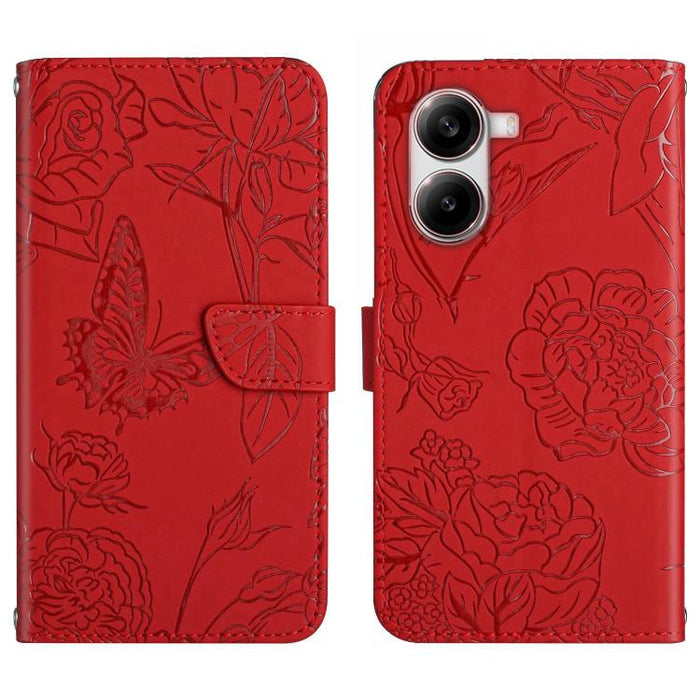 Funda de cuero con tapa para teléfono con relieve de mariposa y tacto de piel, For Xiaomi 17T Pro 5G, For Xiaomi 17T 5G, For Xiaomi Poco X8 Pro 5G, For Xiaomi 17 Pro Max, For Xiaomi 17 Pro, For Xiaomi 17, For Xiaomi Poco M7 4G 169mm, For Xiaomi 15T Pro...