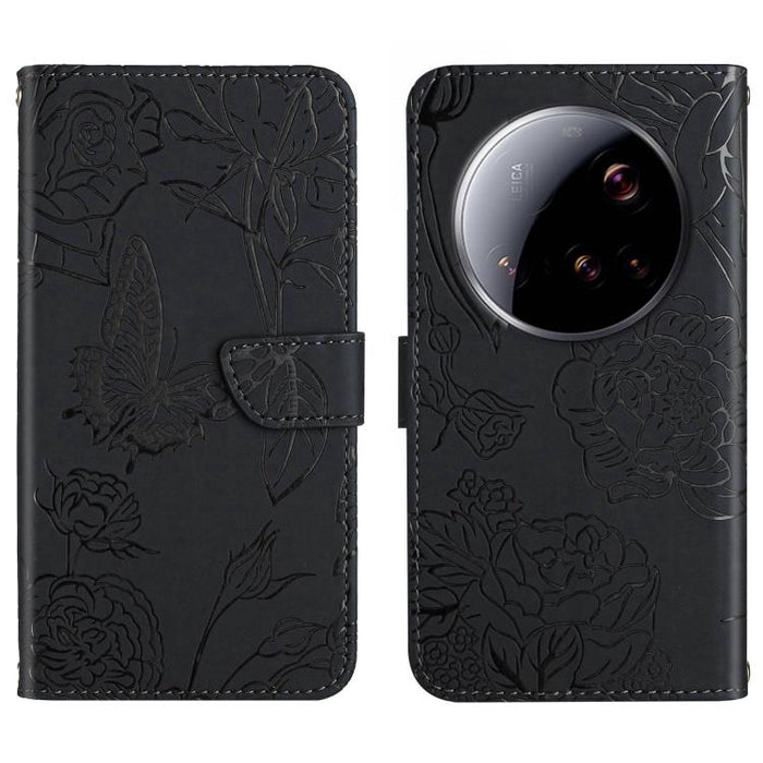 Funda de cuero con tapa para teléfono con relieve de mariposa y tacto de piel, For Xiaomi 17T Pro 5G, For Xiaomi 17T 5G, For Xiaomi Poco X8 Pro 5G, For Xiaomi 17 Pro Max, For Xiaomi 17 Pro, For Xiaomi 17, For Xiaomi Poco M7 4G 169mm, For Xiaomi 15T Pro...