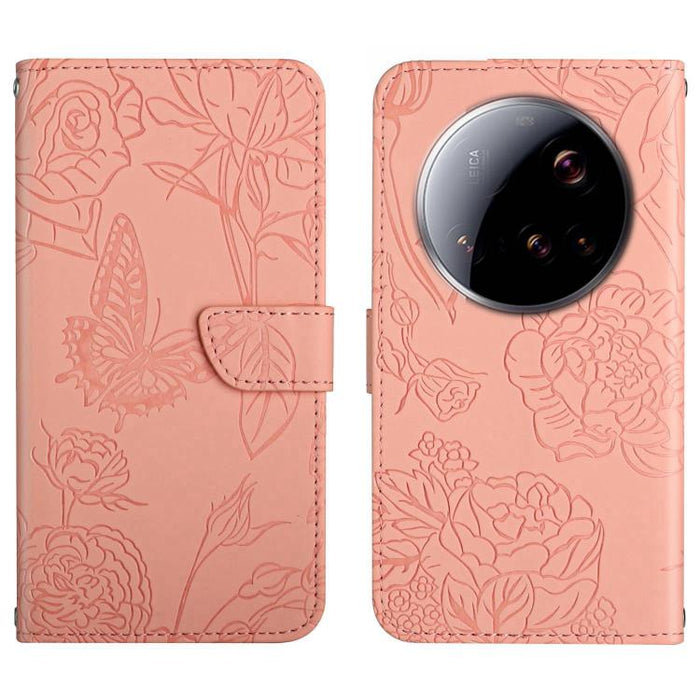 Funda de cuero con tapa para teléfono con relieve de mariposa y tacto de piel, For Xiaomi 17T Pro 5G, For Xiaomi 17T 5G, For Xiaomi Poco X8 Pro 5G, For Xiaomi 17 Pro Max, For Xiaomi 17 Pro, For Xiaomi 17, For Xiaomi Poco M7 4G 169mm, For Xiaomi 15T Pro...