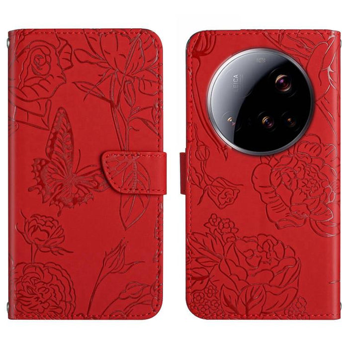 Funda de cuero con tapa para teléfono con relieve de mariposa y tacto de piel, For Xiaomi 17T Pro 5G, For Xiaomi 17T 5G, For Xiaomi Poco X8 Pro 5G, For Xiaomi 17 Pro Max, For Xiaomi 17 Pro, For Xiaomi 17, For Xiaomi Poco M7 4G 169mm, For Xiaomi 15T Pro...