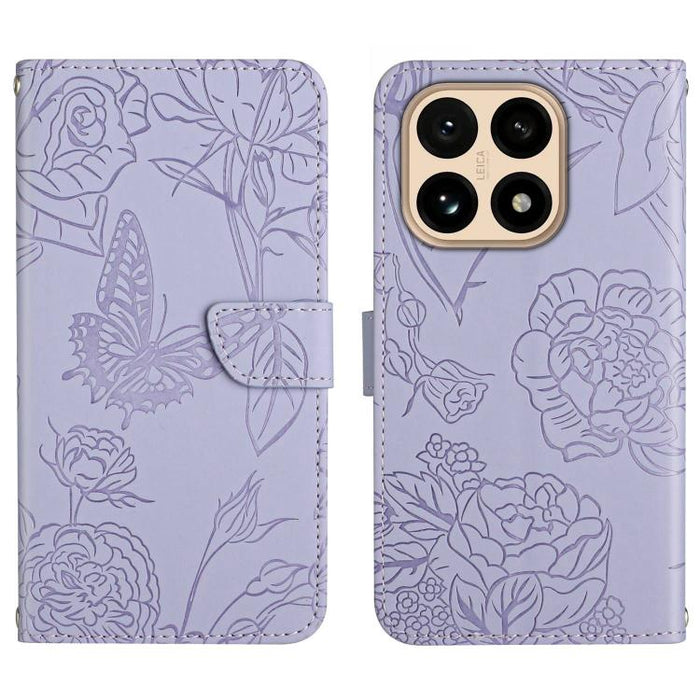 Funda de cuero con tapa para teléfono con relieve de mariposa y tacto de piel, For Xiaomi 17T Pro 5G, For Xiaomi 17T 5G, For Xiaomi Poco X8 Pro 5G, For Xiaomi 17 Pro Max, For Xiaomi 17 Pro, For Xiaomi 17, For Xiaomi Poco M7 4G 169mm, For Xiaomi 15T Pro...