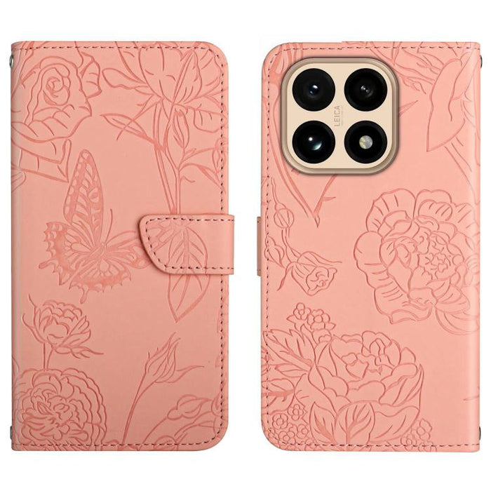 Funda de cuero con tapa para teléfono con relieve de mariposa y tacto de piel, For Xiaomi 17T Pro 5G, For Xiaomi 17T 5G, For Xiaomi Poco X8 Pro 5G, For Xiaomi 17 Pro Max, For Xiaomi 17 Pro, For Xiaomi 17, For Xiaomi Poco M7 4G 169mm, For Xiaomi 15T Pro...