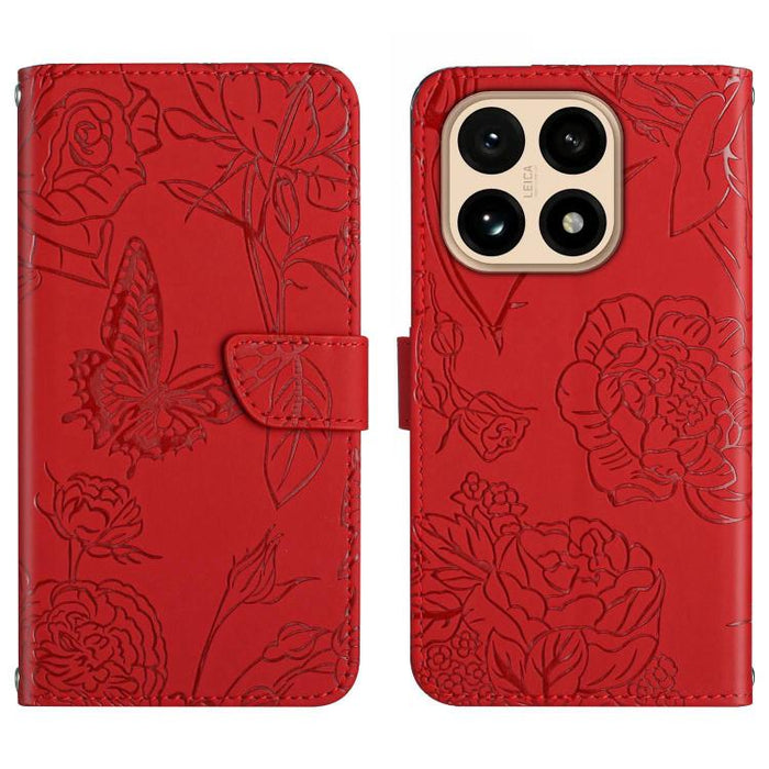 Funda de cuero con tapa para teléfono con relieve de mariposa y tacto de piel, For Xiaomi 17T Pro 5G, For Xiaomi 17T 5G, For Xiaomi Poco X8 Pro 5G, For Xiaomi 17 Pro Max, For Xiaomi 17 Pro, For Xiaomi 17, For Xiaomi Poco M7 4G 169mm, For Xiaomi 15T Pro...