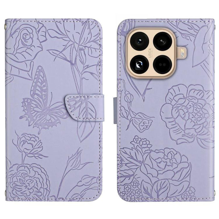 Funda de cuero con tapa para teléfono con relieve de mariposa y tacto de piel, For Xiaomi 17T Pro 5G, For Xiaomi 17T 5G, For Xiaomi Poco X8 Pro 5G, For Xiaomi 17 Pro Max, For Xiaomi 17 Pro, For Xiaomi 17, For Xiaomi Poco M7 4G 169mm, For Xiaomi 15T Pro...